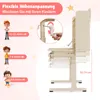 COSTWAY Schreibtisch Kinder, Kinderschreibtisch mit Regal, Produktbild-Vorschau 4