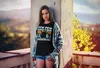Damen T-Shirt Spruch Pew Pew Madafakas Katze Cat crazy Produktbild-Vorschau 3