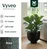 Vyveo - Vaso da fiori Oro - Nero - 28x22 Anteprima dell’immagine prodotto 2