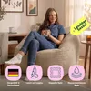 BUT 5060554742462, Taburet / otoman, Ďalší, Béžová, Textil, Náhľad obrázku produktu 2
