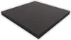 A square black foam cushion is shown from a slightly elevated angle against a white background. Produktbild-Vorschau