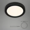 LED Deckenleuchte Deckenlampe Metall schwarz 16,5W dimmbar Produktbild-Vorschau 5