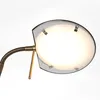 Tischlampe - bronze - Biron - glas metall - Ø 17cm - LED - Produktbild-Vorschau 5