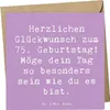 Mr. & Mrs. Panda Grußkarte Spruch 75. Geburtstag Produktbild-Vorschau 1