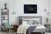 MuchoWow® Gerahmtes Poster Saturn mit seinem Ring gegen Produktbild-Vorschau 4