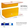 Lot de 2 supports muraux en acrylique, dimensions 23 cm, Voir les images du produit 2
