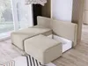 A modern living room with a beige sectional sofa and an ottoman with an open storage compartment. Náhled obrázku produktu