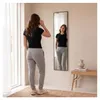 SensaHome Miroir sur pied - Miroir mural minimaliste - Noir Voir les images du produit 2