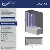 Duschabtrennung Duschtrennwand für Badewanne 130 x 140 cm Produktbild-Vorschau 7