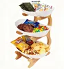 3 Stöckig Obst Etagere Obstkorb Holz Obstschale Modern Produktbild-Vorschau 2