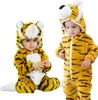 Two babies wearing tiger costumes. Produktbild-Vorschau