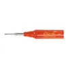 A close-up of a red marker with a silver tip, against a white background. Produktbild-Vorschau