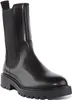 A black leather Chelsea boot with a thick sole, shown from the side against a white background. Produktbild-Vorschau