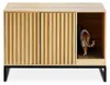 Katzenklo Schrank # CT05 Katzentoilette Holz Metall schwarz Produktbild-Vorschau 2