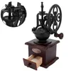 Manuelle Kaffeegewürzmühle aus Holz – Vintage Kaffeemühle Produktbild-Vorschau 8