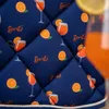 HKM Schabracke Splash, Farbe:dunkelblau/orange, Größe:Pony Produktbild-Vorschau 3