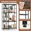 A bookshelf with decorative items and books, alongside feature callouts. Náhľad obrázku produktu