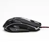 A black gaming mouse with a red and black braided cable is shown from the side against a white background. Produktbild-Vorschau