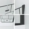 Badewannenaufsatz ohne bohren Schwarz matt Kariert 120 x Produktbild-Vorschau 5