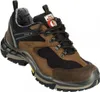 A single brown and black hiking shoe is shown against a white background. Produktbild-Vorschau