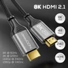 deleyCON 1m 8K HDMI 2.1 Kabel - Nylon Kabel Produktbild-Vorschau 3