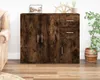 vidaXL Příborník kouřový dub 91x29,5x75 cm výrobek ze dřeva Náhled obrázku produktu 1