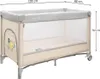 Baby Mix cestovní postýlka Vrabci, béžová Náhled obrázku produktu 3