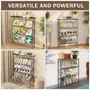 Schoenenrek, smal, metalen, 4 niveaus, stapelbaar, zwart, Productafbeelding-voorbeeld 7