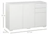 HOMCOM Credenza, mobile contenitore, mobile multiuso con 2 Anteprima dell’immagine prodotto 3