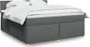 vidaXL Lit boxspring avec matelas gris foncé 180x200 cm Voir les images du produit 2