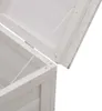 vidaXL Gartentruhe Weiß 50x49x56,5 cm Massivholz Tanne Produktbild-Vorschau 7