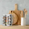 relaxdays Gewürzkarussell eckig mit 12 Gläsern Produktbild-Vorschau 2