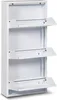 Metalowa szafka na buty 3 drzwi - 50 x 15 x 103 cm - Podgląd zdjęcia produktu 3