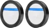 Two round air filters with black rims and white mesh interiors, each featuring a horizontal blue stripe. Produktbild-Vorschau