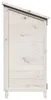 Abri de jardin vidaXL blanc 59 x 56 x 113,5 cm en bois Voir les images du produit 6