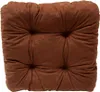 A single brown tufted cushion is shown from a top-down perspective against a white background. Anteprima dell’immagine prodotto