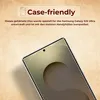 A close-up of a smartphone screen protector with marketing text. Produktbild-Vorschau