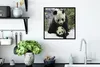 MuchoWow® Gerahmtes Poster Panda - Jungtier - Schnee 40x40 Produktbild-Vorschau 3