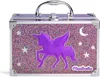A glittery makeup case with a unicorn design. Produktbild-Vorschau
