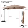 Parasol COSTWAY 300 x 300 cm, parasol à pied déporté avec Voir les images du produit 3