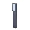 A single dark gray bollard light with a white diffuser is shown against a white background. Anteprima dell’immagine prodotto