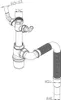 Flaschensiphon 1,5 Zoll mit flexiblem Anschlussrohr und Produktbild-Vorschau 2