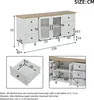 Merax Sideboard mit LED, Multifunktional Kommode mit 6 Produktbild-Vorschau 10