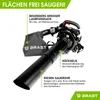 BRAST Laubsauger Laubbläser Benzin 1,0kW(1,36PS) | 55L Produktbild-Vorschau 4