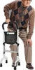 An elderly man is using a walker. Náhled obrázku produktu