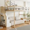 Merax Etagenbett Kinderbett 140×200 cm aus Massivholz, Produktbild-Vorschau 1