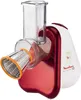 A close-up studio shot of a red and white Moulinex fresh express food processor. Náhled obrázku produktu