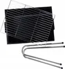 Progarden Tragbarer Holzkohlegrill schwarz Stahl 33x48x46 Produktbild-Vorschau 4