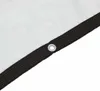 A close-up view of a corner of a transparent tarp, showing a reinforced black edge with a silver grommet. Podgląd zdjęcia produktu