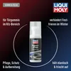 A product shot of a bottle of Liqui Moly Gummipflege with marketing text and graphics. Anteprima dell’immagine prodotto